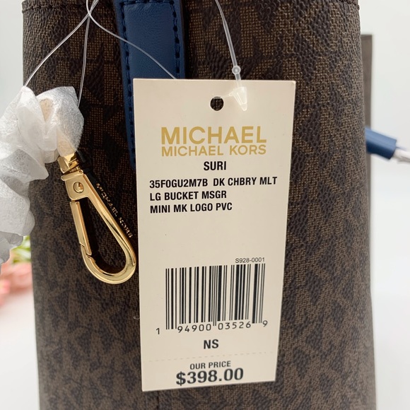 Michael Kors Suri Large Bucket Crossbody/ Brown - Picture 10 of 10